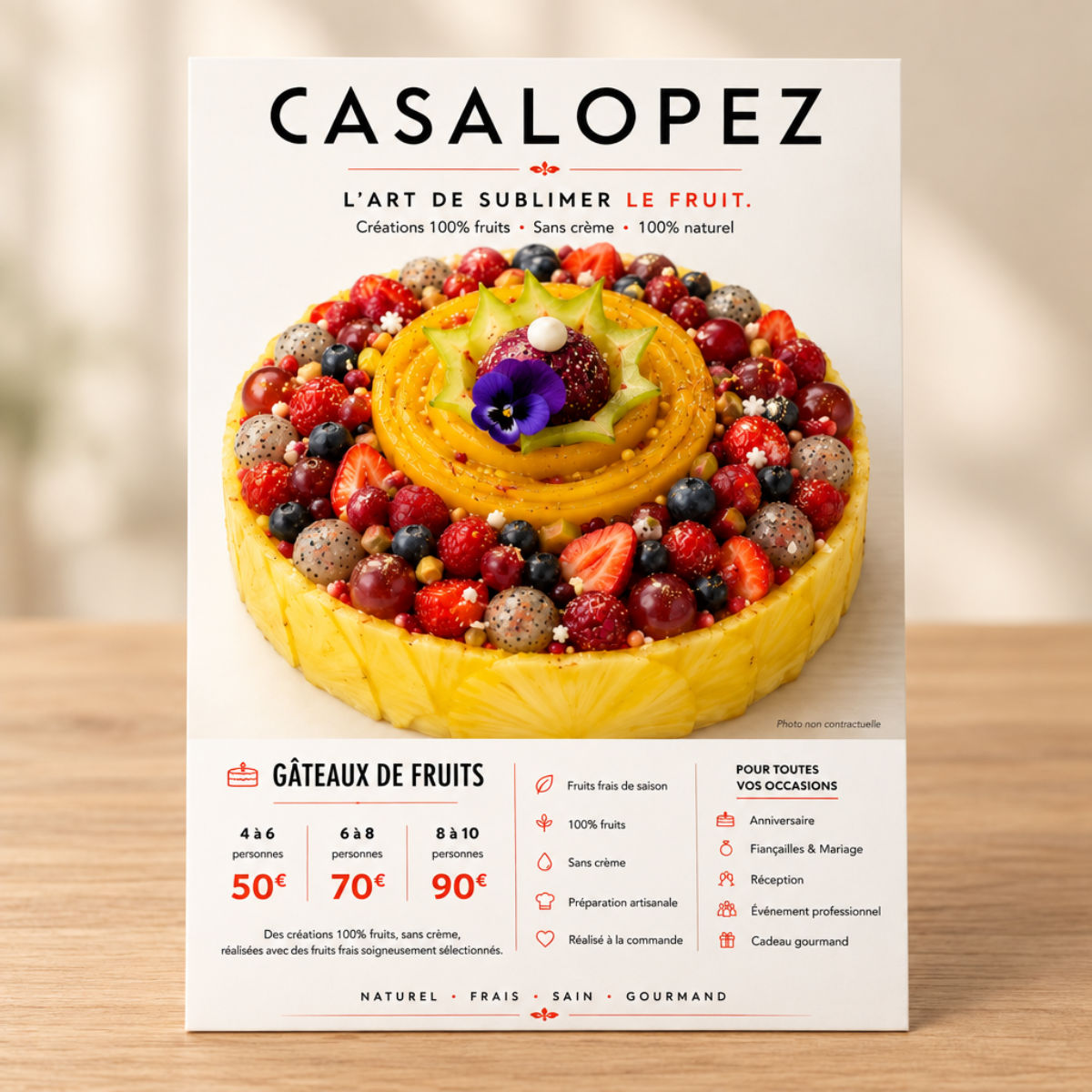 Gâteau de fruits